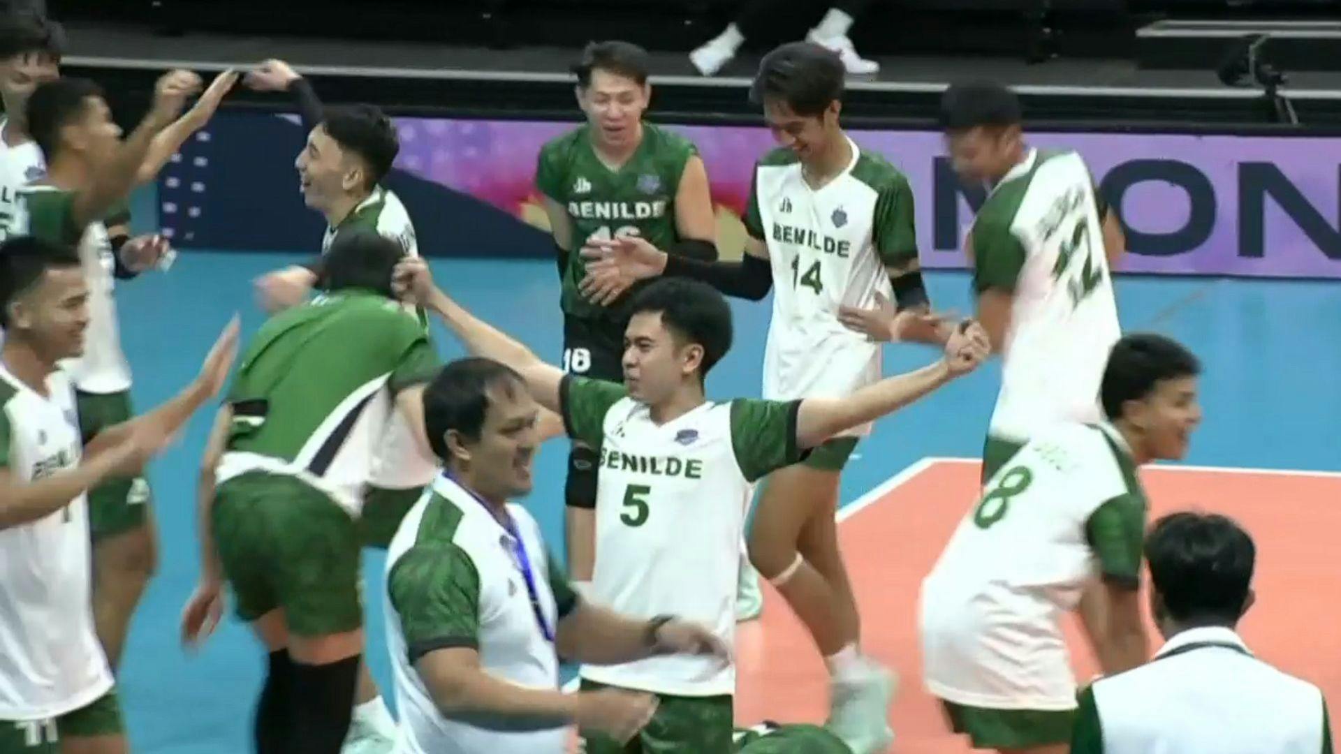 St. Benilde schools Spin Doctors for bounce back win in PNVF Champions League